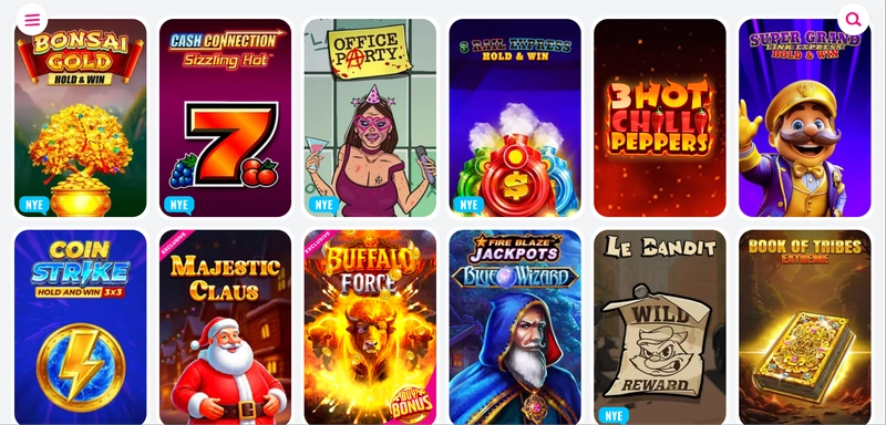 Skjermbilde av Oh My Spins Casino Spilleautomater