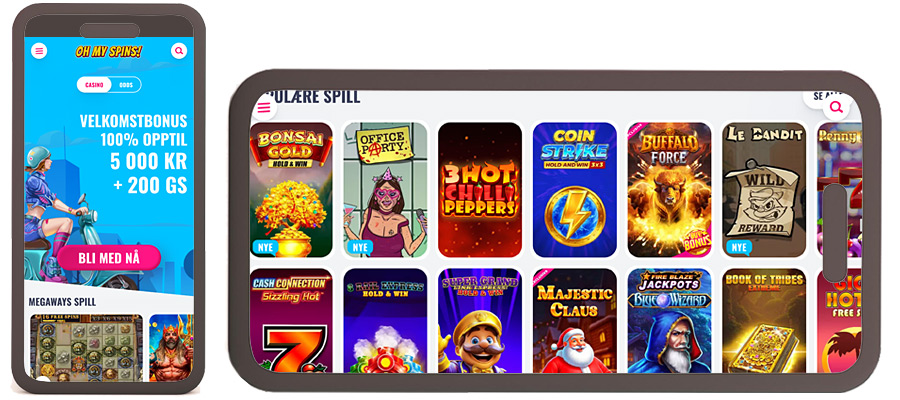 Skjermbilde av Oh My Spins Mobilcasino