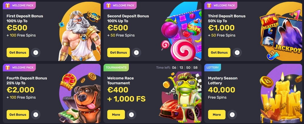 GetSlots Velkomstpakke 