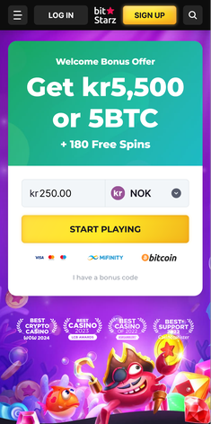 Skjermbilde av BitStarz Mobilcasino