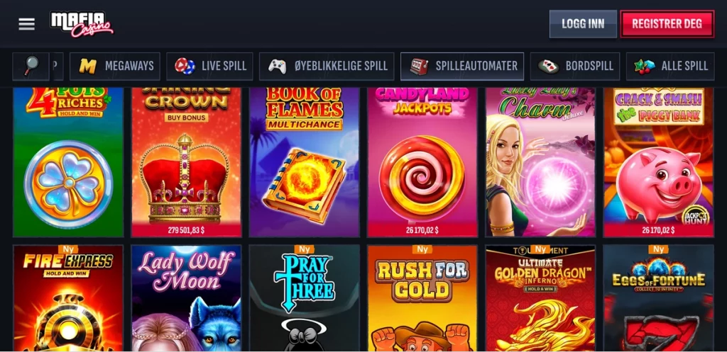 Mafia Mobilcasino Spilleautomater