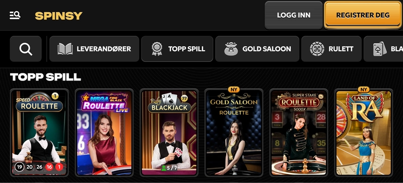 Spinsy Casino Live Dealer