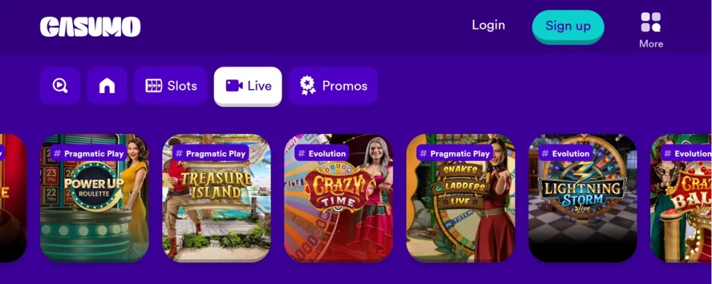 Casumo Live Dealer