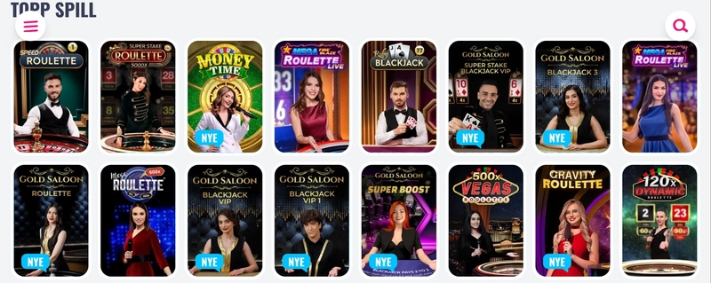 Live Dealer- og Bordspill
